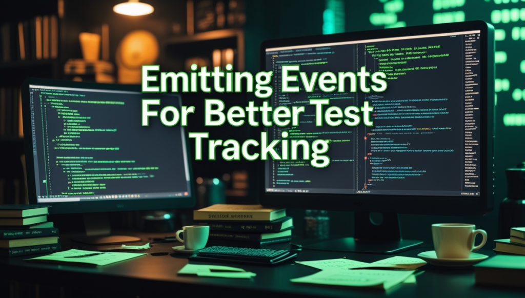 Emitting Events for Better Test Tracking