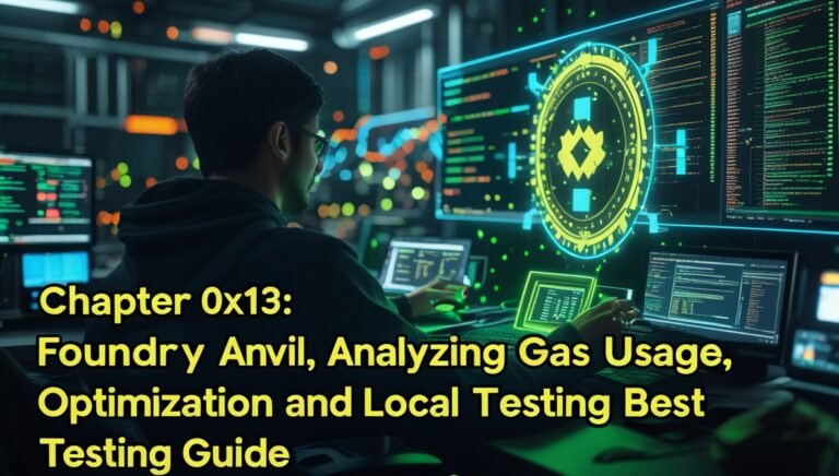 Chapter 0x13: Foundry Anvil, Analyzing Gas Usage, Optimization And Local Testing Best Guide